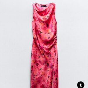 Floral print wedding guest dress - Zara